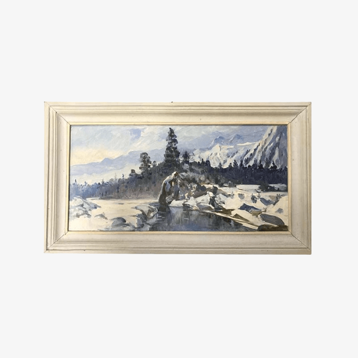 Зимняя тишина. 1993 г. Медведев П. И. – Антикварная галерея Раритет