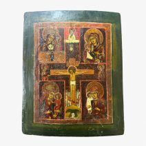 «Распятие Господне с образами Богоматери». Четырехчастная. Предположительно XIX в.