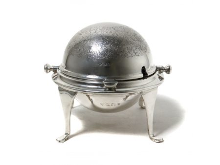3_m Икорница со вставкой из кобальтового стекла. Мастерская Garrard & Co Ltd. Англия Бирмингем 1978 г.