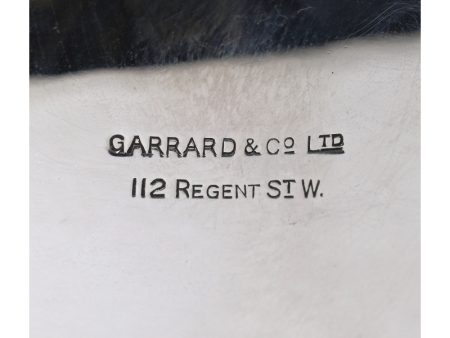 5_m Икорница со вставкой из кобальтового стекла. Мастерская Garrard & Co Ltd. Англия Бирмингем 1978 г.