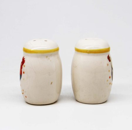 ф 14104 (4) Солонка и перечница с изображением Петуха и Курочки. Набор. Азия, Китай XX в.