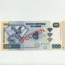 Конго (образец) 500 франков 2002 г.