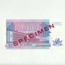 Заир 20000 заиров 1991 г.