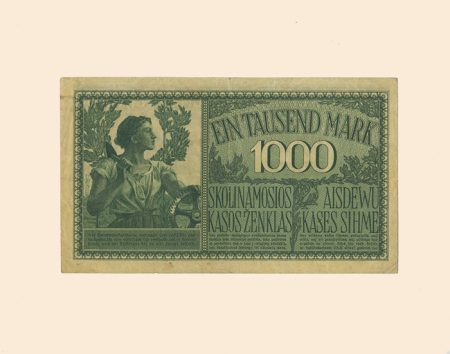 f_catalog_content_3185_2 Ковно (Каунас). Восточная Кредитная касса 1000 марок 1918 г. Знак