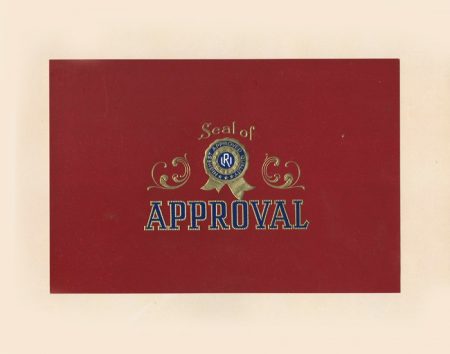 Этикетка от коробки для сигар Seal of «Approval». Highest approved quality. США, начало XX в.