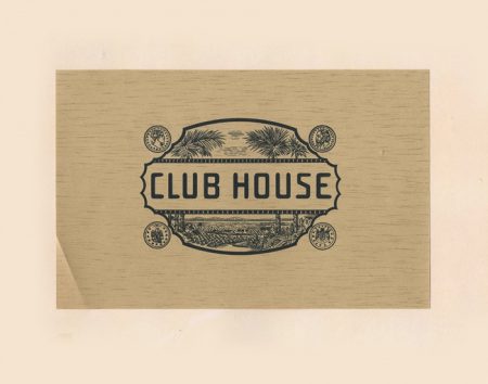 Этикетка от коробки для сигар «Club House». США, начало XX в.