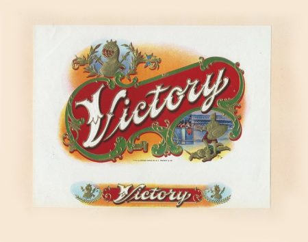 Этикетка от коробки для сигар «Victory». США, начало XX в.