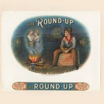 Этикетка от коробки для сигар «The Round-Up». США, Нью-Йорк. Начало XX в.