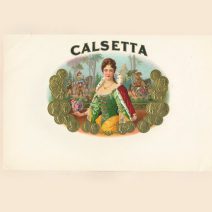 Этикетка от коробки для сигар «Calsetta». США, начало XX в.