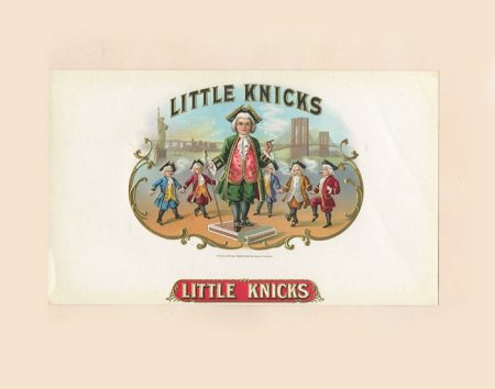 Этикетка от коробки для сигар «Little Knicks». США, начало XX в.