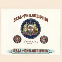 Этикетка от коробки для сигар «Seal of Philadelphia». США, Филадельфия, начало XX в.