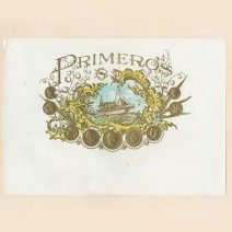 Этикетка от коробки для сигар «Primeros». США, начало XX в.