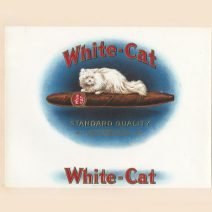 Этикетка от коробки для сигар «White-Cat» Standard Quality. США, 1930-е гг.