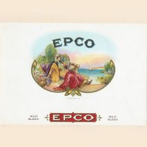 Этикетка от коробки для сигар «EPCO». США, начало XX в.