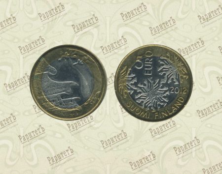 Финляндия 5 евро 2012 г. Северная природа — Зима