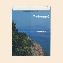 Конверт «Welcome!» ДВМП рекламный (круизный) раскладывающийся. Морфлот, Москва СССР