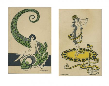 f_catalog_content_8106_2 Лодыгин С. П. Серия из 10 открыток «Ню» в стиле модерн. Изд. «Художественная открытка». Петроград 1915–1916 гг.