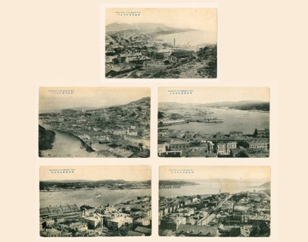 Панорамы часть «Whole View of Vladivostok» («Общий вид Владивостока») 1,3,4,5,6/6. Изд. Япония