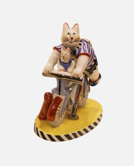 2 Коты на велосипеде «Villeroy & Boch». Коллекция «Benedikt». Германия 2007–2009 гг.