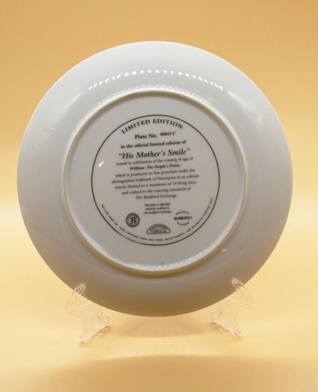 f_catalog_content_5254_2 Тарелка из серии «Уильям: народный принц». Англия 2001 г.