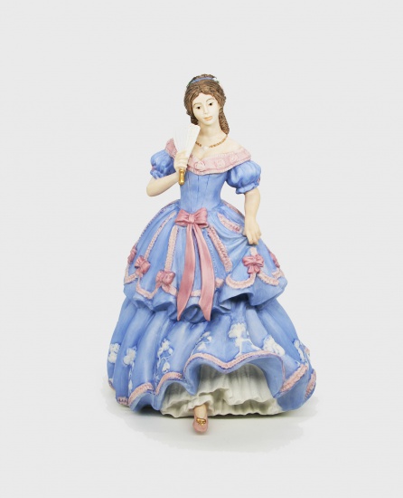 Девушка Spink в голубом платье. Императорский банкет 1855. Англия. Wedgwood