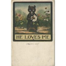 Он любит меня. «He loves me». Издание Ришар, Петроград. Т-во Р. Голике и А. Вильборг. Российская Империя 1916 г