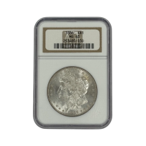 США 1 доллар 1886 г. «Доллар Моргана» Слаб NGC MS 63