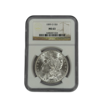 США 1 доллар 1899 г. «Доллар Моргана» Слаб NGC MS 63