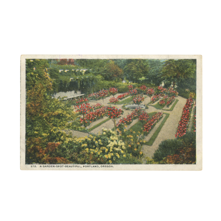 США. A Garden-spot-beautiful. Portland. Oregon. Изд. Curt Teich & Co.