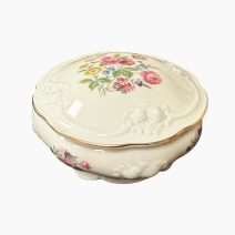Шкатулка фарфоровая (сахарница) с крышкой Розенталь / Rosenthal Thomas Bavaria Elfenbein. Германия, Бавария 1939–1950-е гг.
