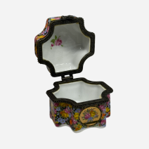 Шкатулка мини (таблетница) Limoges. Франция, Лимож, конец XX в.