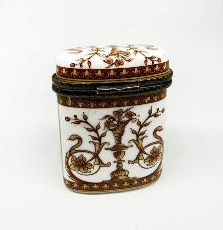 IMG_0240 Шкатулка мини (таблетница) с изображениями амфор и цветов, Meander BV. Европа, конец XX в.