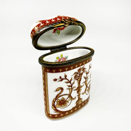 IMG_0241 Шкатулка мини (таблетница) с изображениями амфор и цветов, Meander BV. Европа, конец XX в.