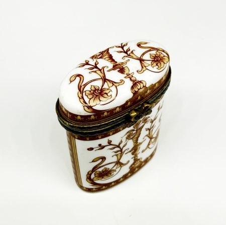 IMG_0242 Шкатулка мини (таблетница) с изображениями амфор и цветов, Meander BV. Европа, конец XX в.