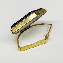 Шкатулка мини (таблетница) в форме веера. Китай, конец XX – начало XXI вв.