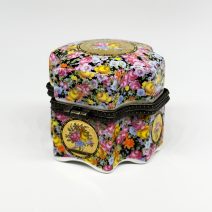 Шкатулка мини (таблетница) Limoges. Франция, Лимож, конец XX в.