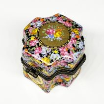 Шкатулка мини (таблетница) Limoges. Франция, Лимож, конец XX в.