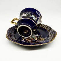 Кофейная пара "Райские птицы". Limoge, Франция 1950 гг.