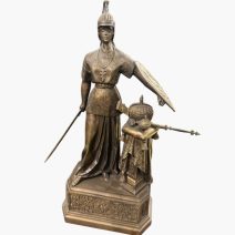 "Россия" - аллегорическое бронзовое изображение. РФ, Каслинское чугунное литье