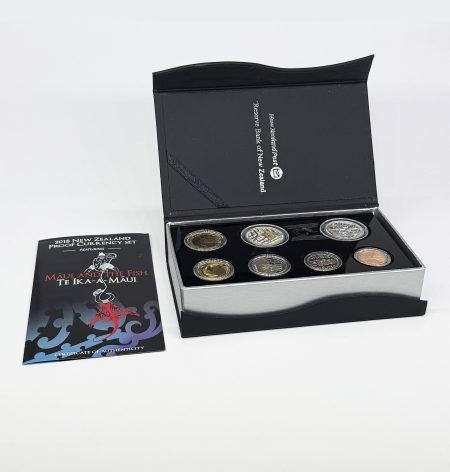 м 0938 (1) Набор 7 монет "Мауи и Рыба / Maui and Fish". Новая Зеландия, 2018 г.