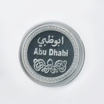 Памятная медаль (жетон) Abu Dhabi – Ferrari World (Абу Даби / Феррари Ворлд). Сталь с посеребрением ОАЭ