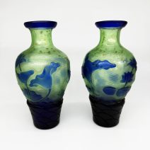 Ваза для цветов Рыбы и лотосы. Китай, 1930-1950 гг.