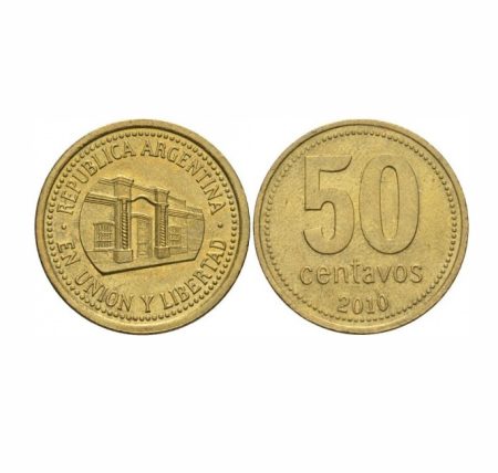 Аргентина. 50 сентаво 2010. Медь. Монетный двор: Casa de Moneda, Буэнос-Айрес, Аргентина