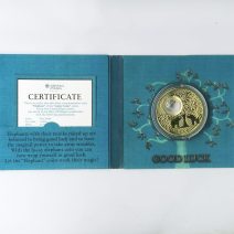 "Счастливая монета" Ниуэ 2 доллара 2013 год. Слоны. Королева Елизавета II (1967 - 2024). Монетный двор Польша, Варшава