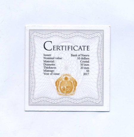 м 1871 (4) Республика Науру 10 долларов 2017 г. 100 лет Великой Октябрьской социалистической революции (Ленин, Крейсер "Аврора")
