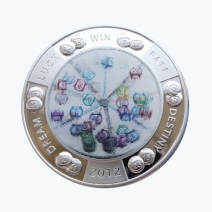 Ниуэ 2 доллара 2012 г. Шарики лото на удачу. Голограмма. "Lotto Balls". Королева Елизавета II