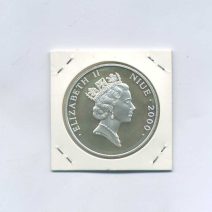 Ниуэ 5 долларов 2000 г. Посланники мира 1839. Парусник