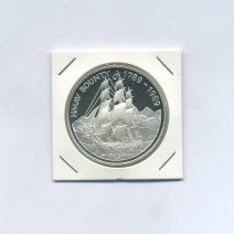 Острова Питкэрн 1 доллар 1989 г. 200 лет HMAV Bounty. Парусник