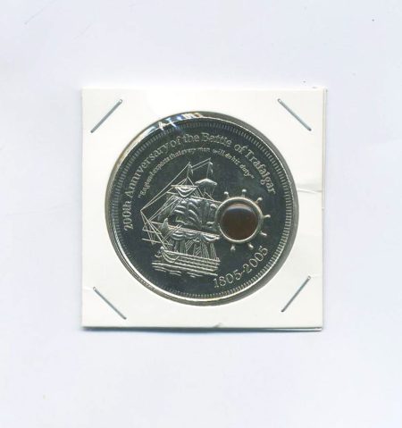 Острова Кука 1 доллар 2005 год. 200 лет Трафальгарскому сражению