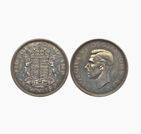Великобритания 1 крона 1937 г. Коронация Короля Георга VI. Монетный двор Великобритания, Лондон